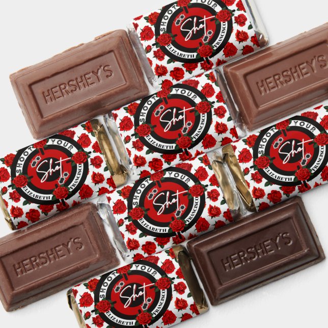Guns or Roses Gender Reveal Shoot your Shot  Hershey's Miniatures (Assorted)