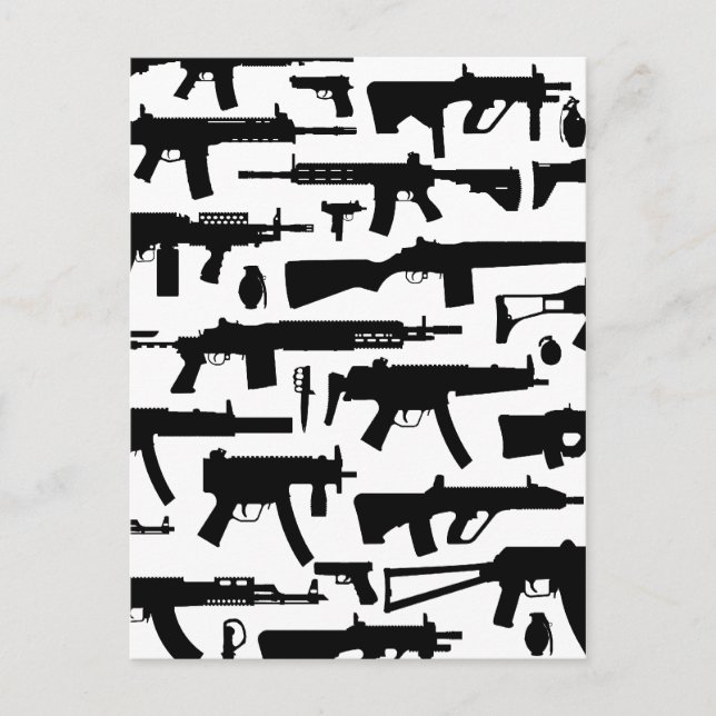 Guns pattern postcard (Front)