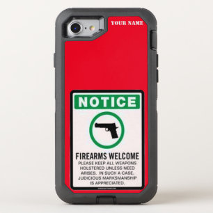 GUNS WELCOME OtterBox DEFENDER iPhone SE/8/7 CASE