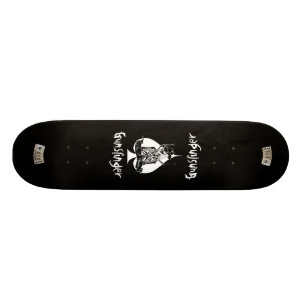gunslinger ace of spades skateboard deck