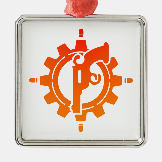 Gunslinger Sharpshooter Sniper Gunner DnD Metal Ornament (Front)