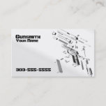 Gunsmith Business Card at Zazzle