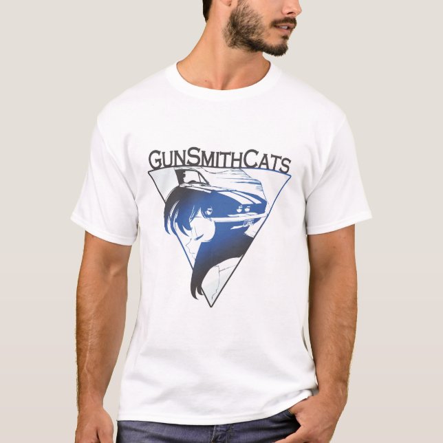 GunSmith Cats - RALLY BLUE T-Shirt (Front)