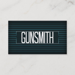 Gunsmith Elegant Stripe Business Card