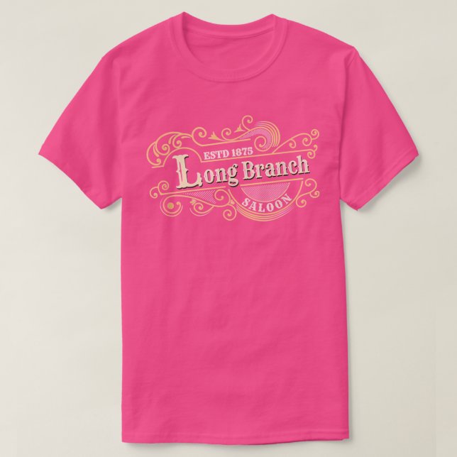 Gunsmoke Long Branch Saloon  Cowboy Trigun With Fa T-Shirt (Design Front)