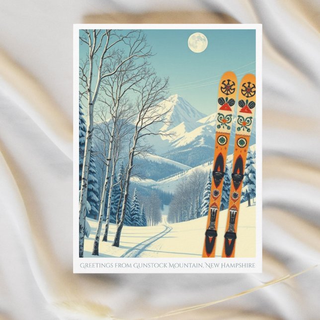 Gunstock Mountain New Hampshire ski area Postcard (Creator Uploaded)