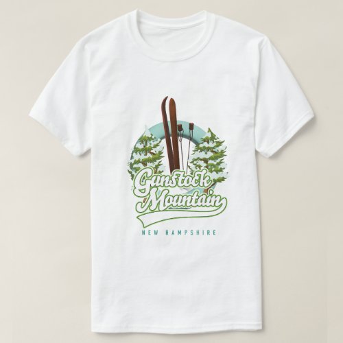 Gunstock Mountain New Hampshire ski poster T_Shirt