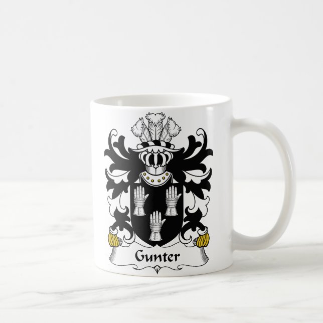 Gunter Family Crest Coffee Mug (Right)