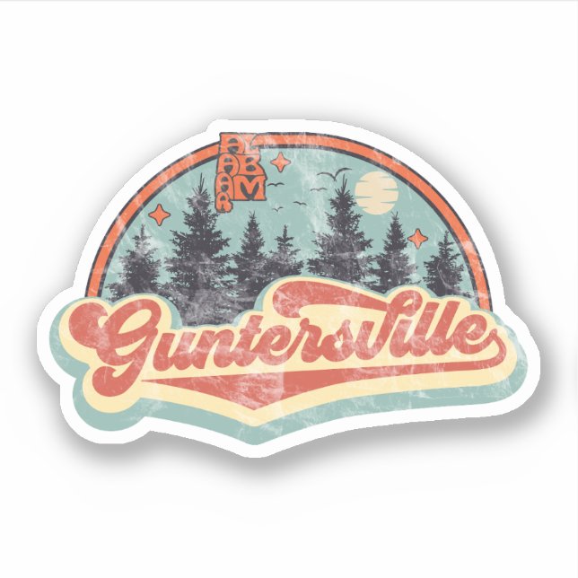 Guntersville, Alabama  Sticker (Front)