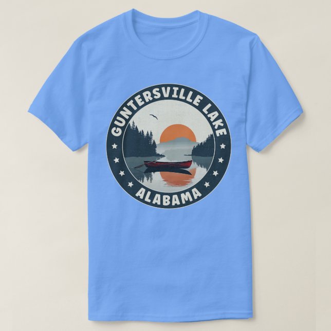 Guntersville Lake Alabama Sunset TShirt (Design Front)