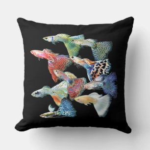 Guppies Throw Pillow