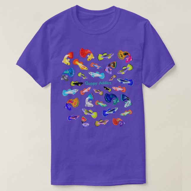 Guppy Addict T-Shirt (Design Front)