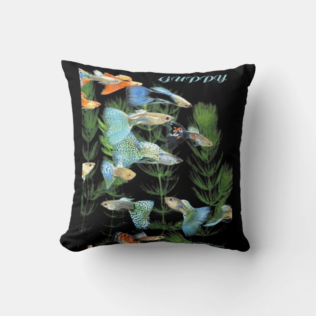 Guppy Throw Pillow (Front)