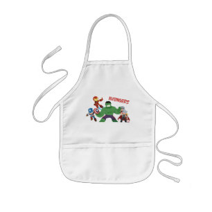 Guri Hiru Avengers Action Group Kids' Apron