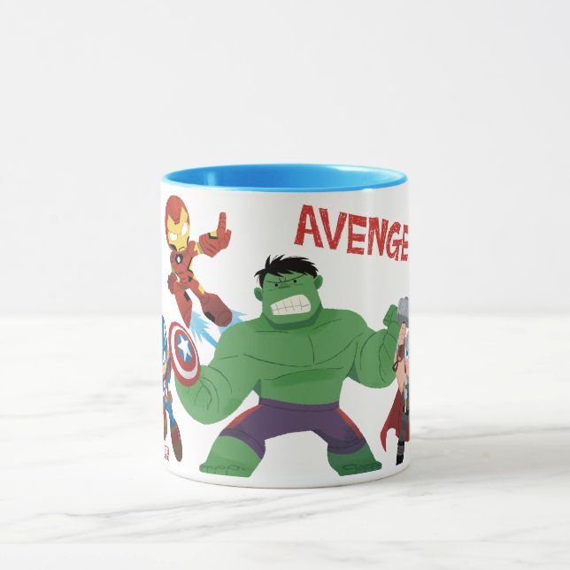 Guri Hiru Avengers Action Group Mug (Center)