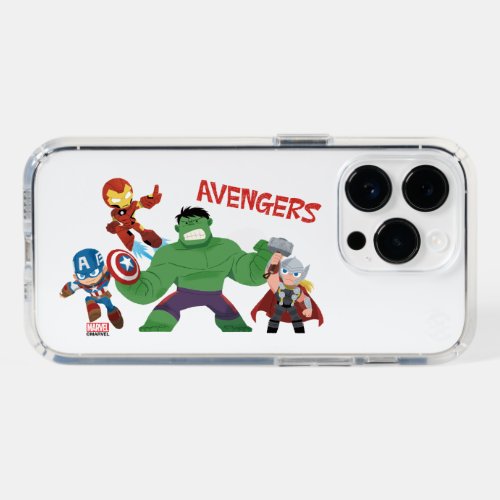 Guri Hiru Avengers Action Group Speck iPhone 14 Pro Case