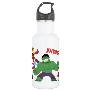 Guri Hiru Avengers Action Group Stainless Steel Water Bottle