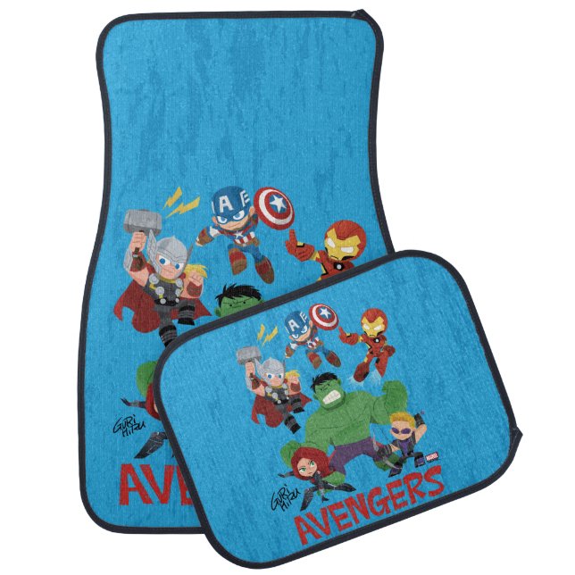 Guri Hiru Avengers Car Floor Mat (Set)
