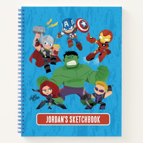 Guri Hiru Avengers Drawing Notebook