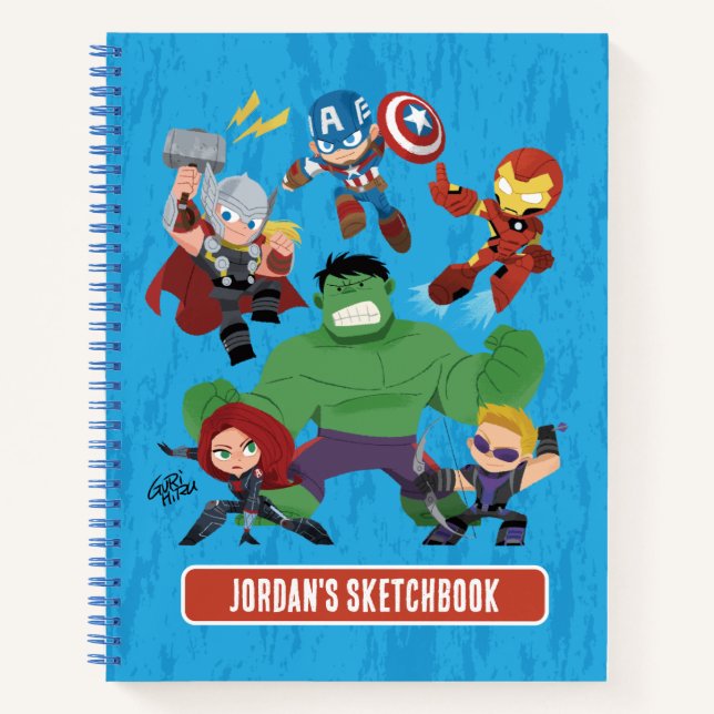 Guri Hiru Avengers Drawing Notebook (Front)