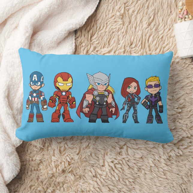 Guri Hiru Avengers Group Lumbar Pillow (Blanket)