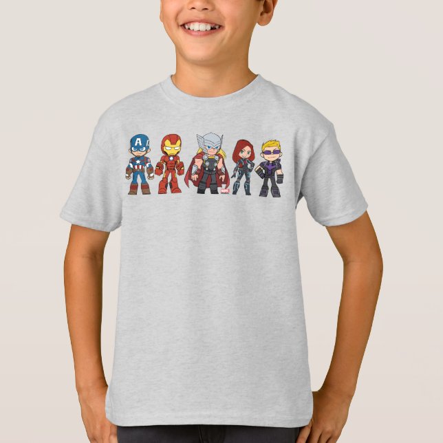 Guri Hiru Avengers Group T-Shirt (Front)