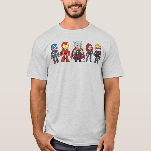 Guri Hiru Avengers Group T-Shirt (Front)