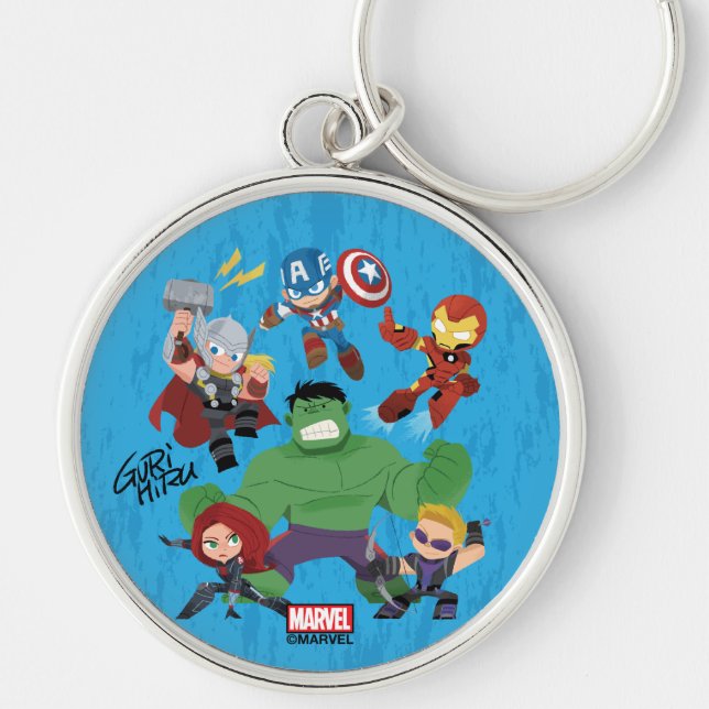 Guri Hiru Avengers Keychain (Front)