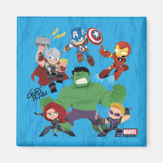 Guri Hiru Avengers Magnet (Front)