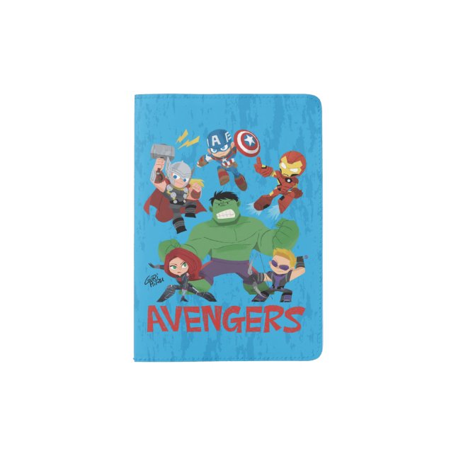 Guri Hiru Avengers Passport Holder (Front)