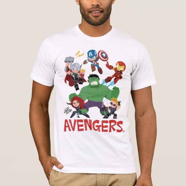 Guri Hiru Avengers T-Shirt (Front)