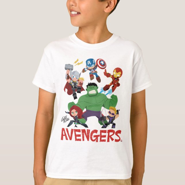 Guri Hiru Avengers T-Shirt (Front)