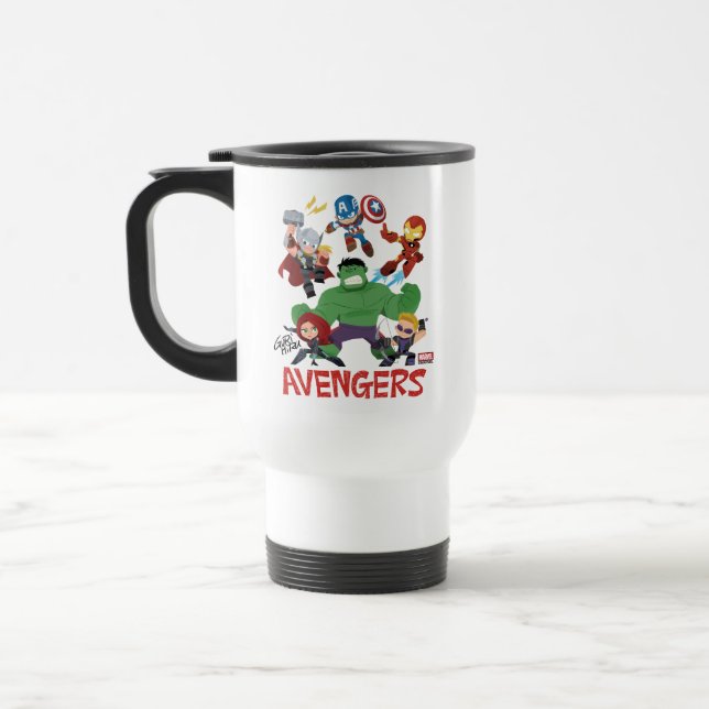 Guri Hiru Avengers Travel Mug (Left)