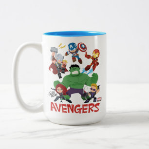 Guri Hiru Avengers Two-Tone Coffee Mug