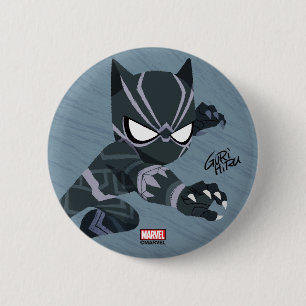 Guri Hiru Black Panther Button
