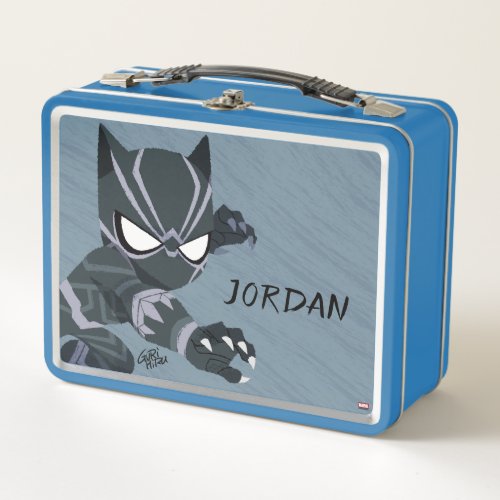 Guri Hiru Black Panther Metal Lunch Box