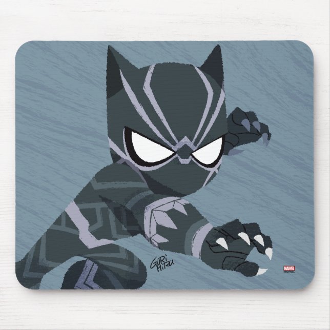 Guri Hiru Black Panther Mouse Pad (Front)
