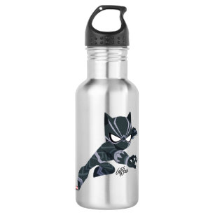 Guri Hiru Black Panther Stainless Steel Water Bottle