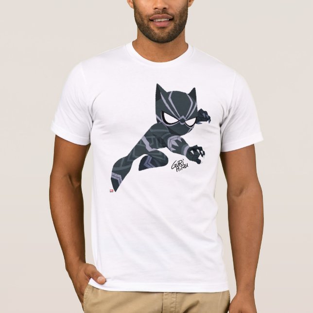 Guri Hiru Black Panther T-Shirt (Front)