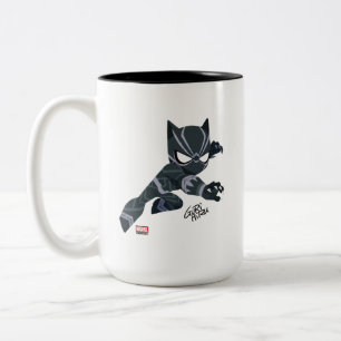 Guri Hiru Black Panther Two-Tone Coffee Mug