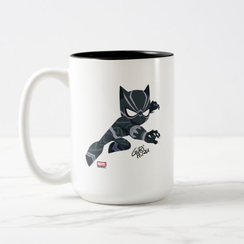 Guri Hiru Black Panther Two_Tone Coffee Mug