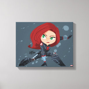 Guri Hiru Black Widow Canvas Print