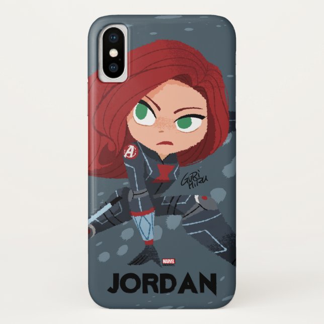 Guri Hiru Black Widow Case-Mate iPhone Case (Back)