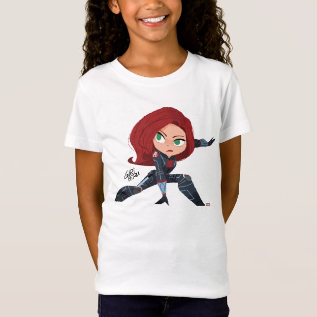 Guri Hiru Black Widow T-Shirt (Front)