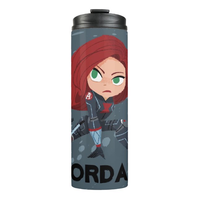 Guri Hiru Black Widow Thermal Tumbler (Front)