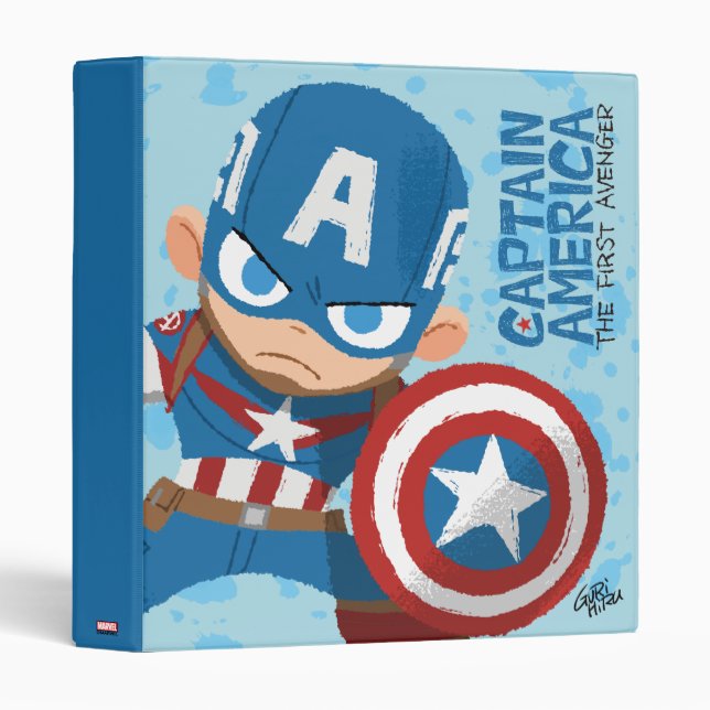 Guri Hiru Captain America 3 Ring Binder (Front/Spine)