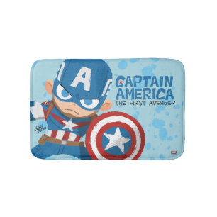 Guri Hiru Captain America Bath Mat