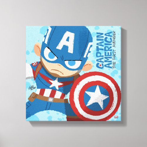 Guri Hiru Captain America Canvas Print