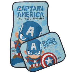 Guri Hiru Captain America Car Floor Mat