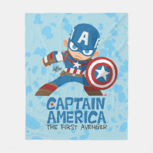 Guri Hiru Captain America Fleece Blanket
